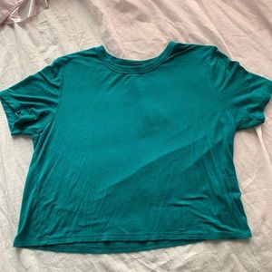 Teal short sleeve shirt